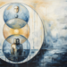 Overlapping symbolic circles show the Self between persona, ego, shadow, and the unconscious.